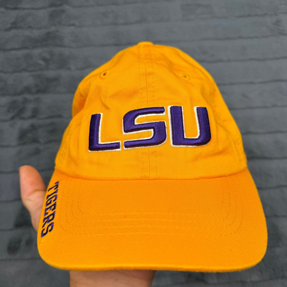 LSU Tigers Russell Athletic Hat Yellow Purple Adjustable Baseball Cap Dad Hat